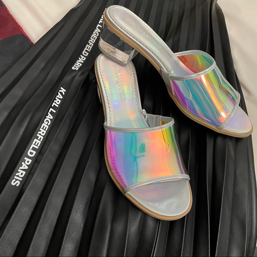 Karl Lagerfeld Crystal Slides 7.5/38